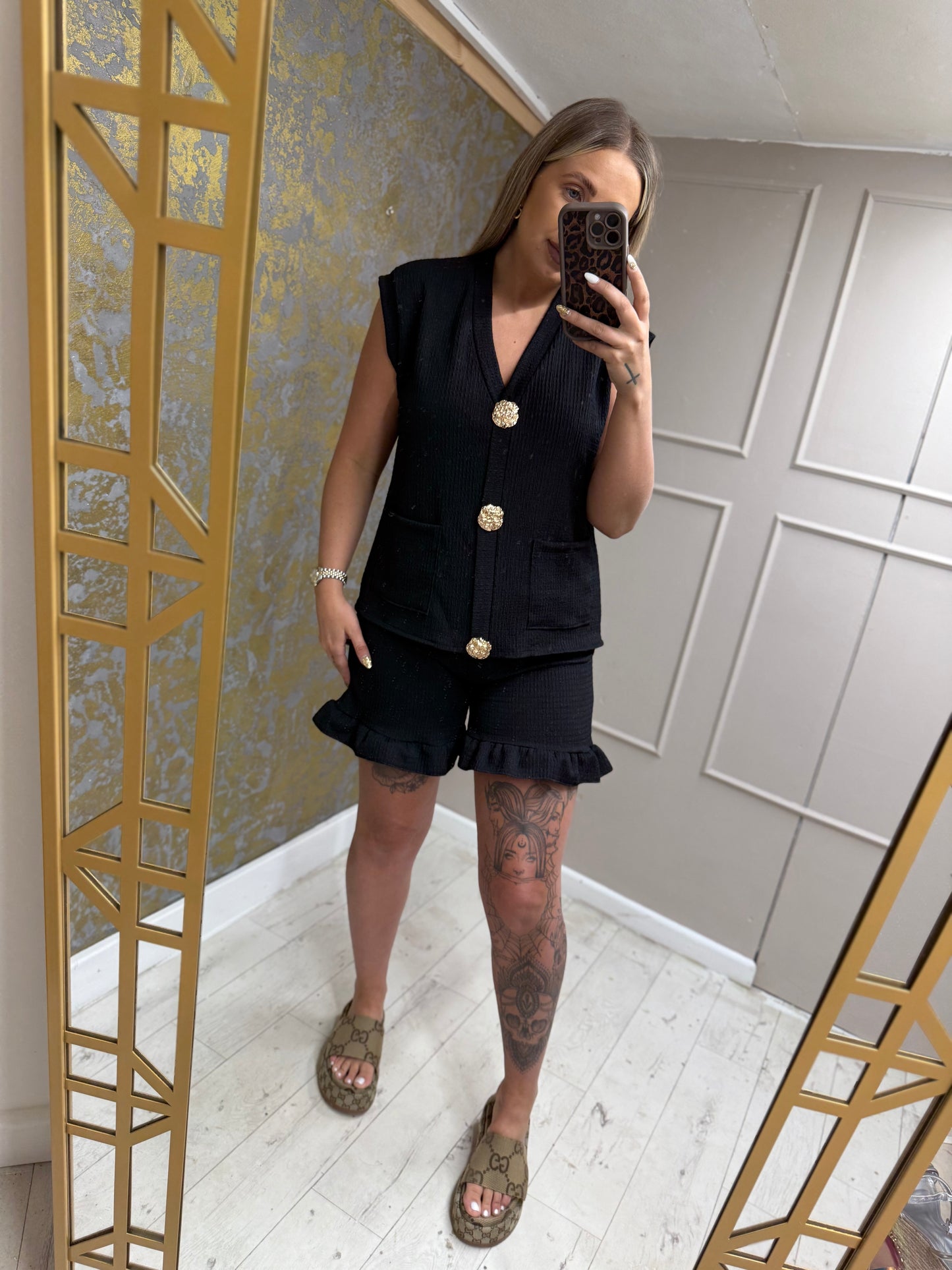 Button up Short Sets 3 Colours