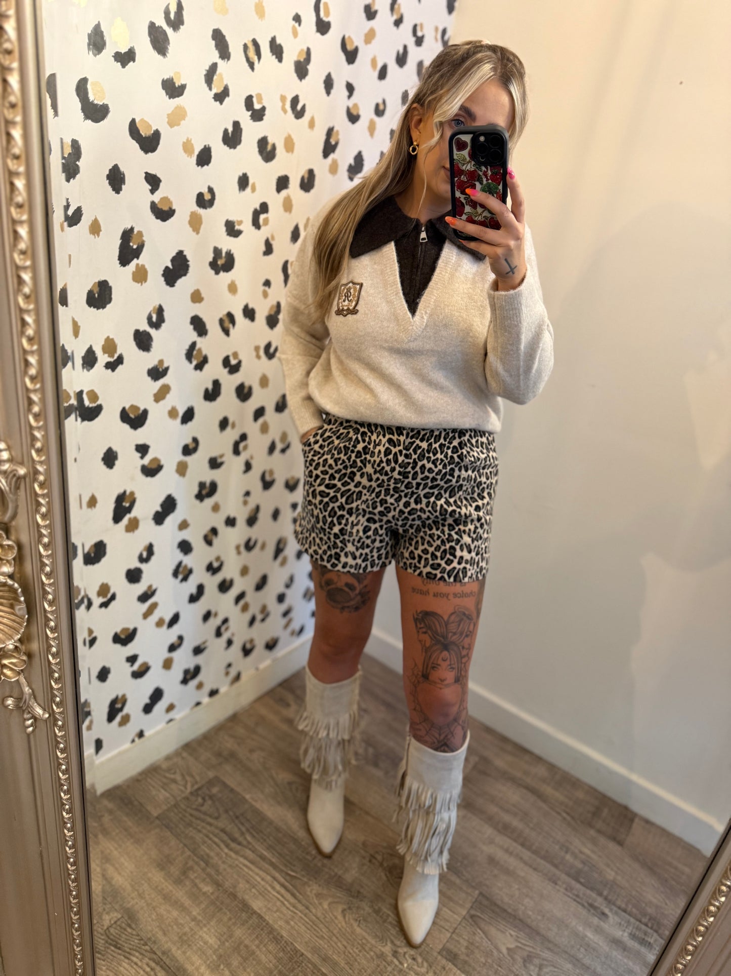 Zip up school jumper