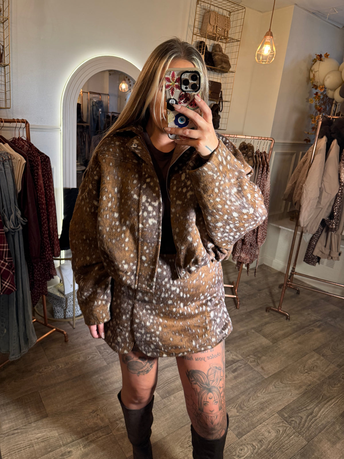 DEER Print Wool Jacket