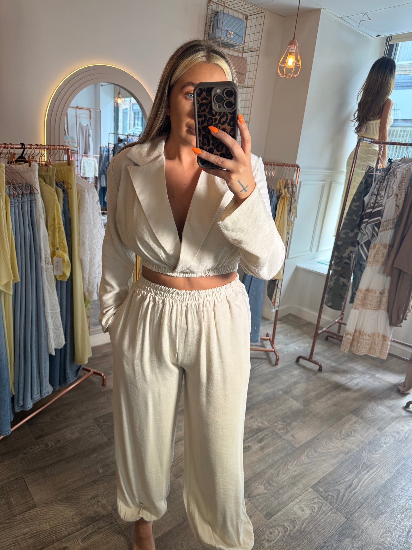 Cropped Blazer & Pant Set 2 Colours