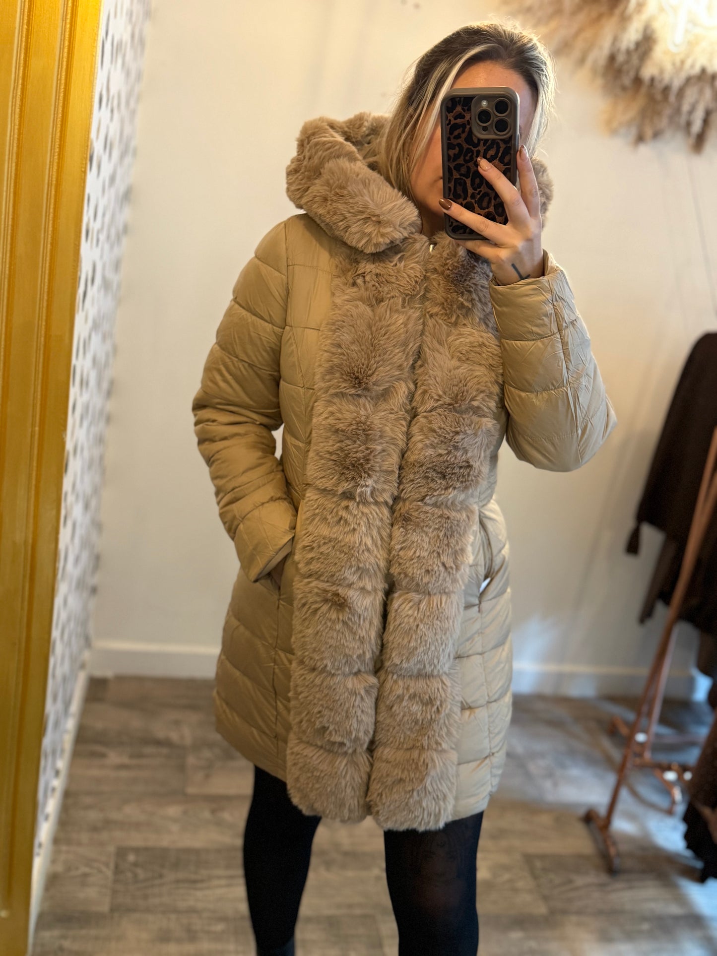 Reversible Coat Beige