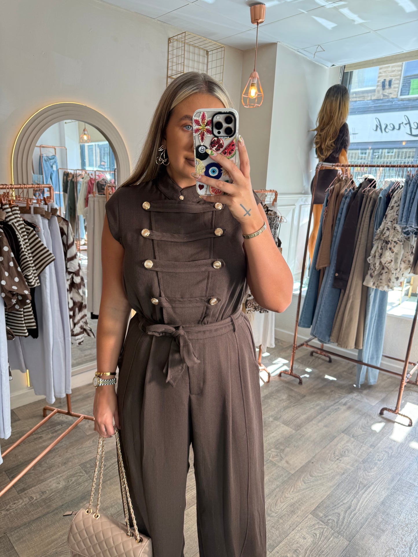 Military Jumpsuit Brown
