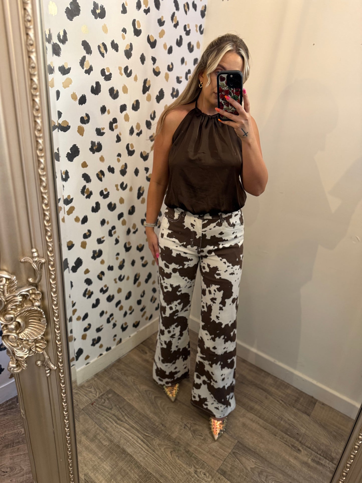 Cow Jeans in Brown