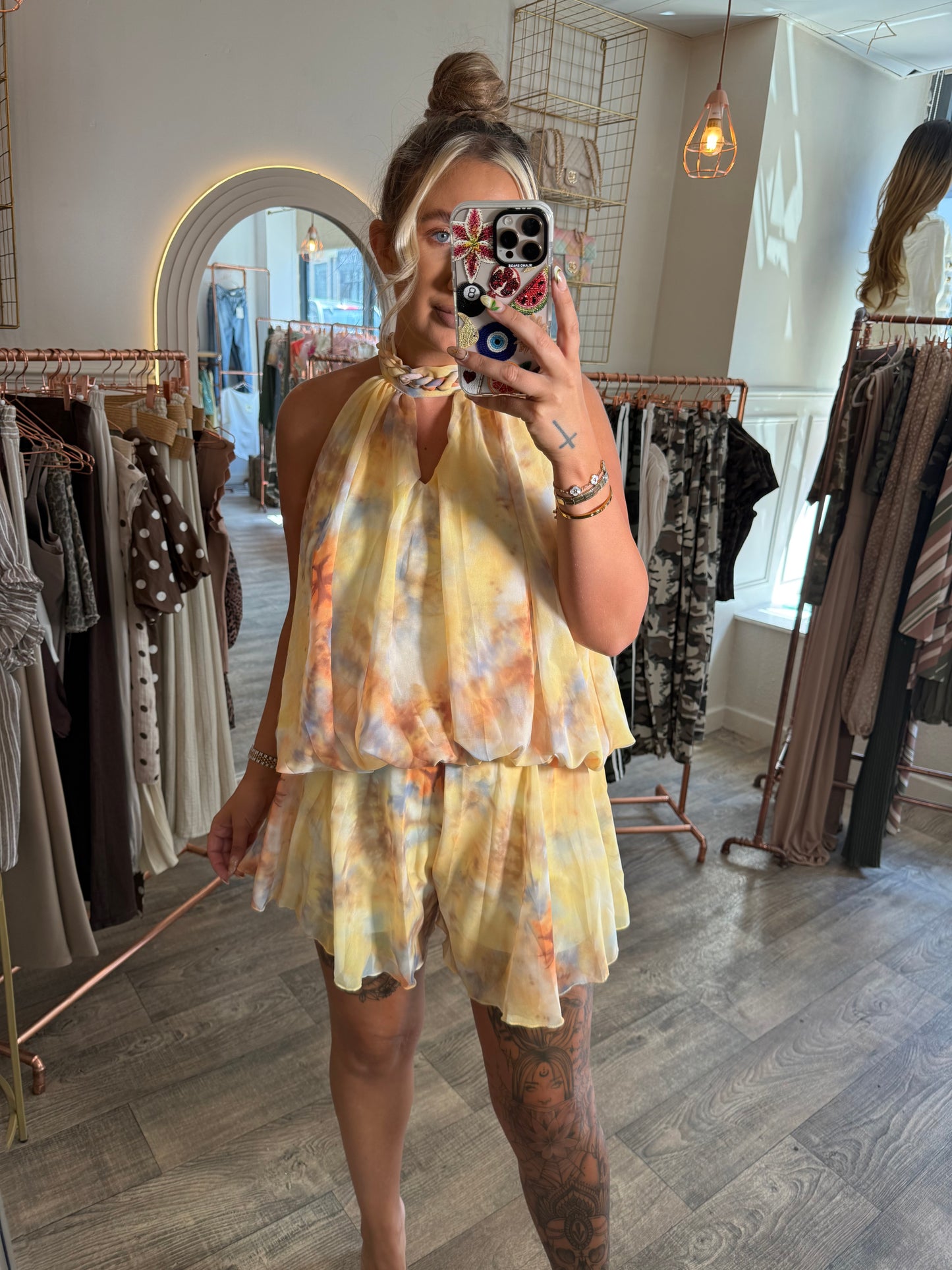 Sunlit Haze Playsuit