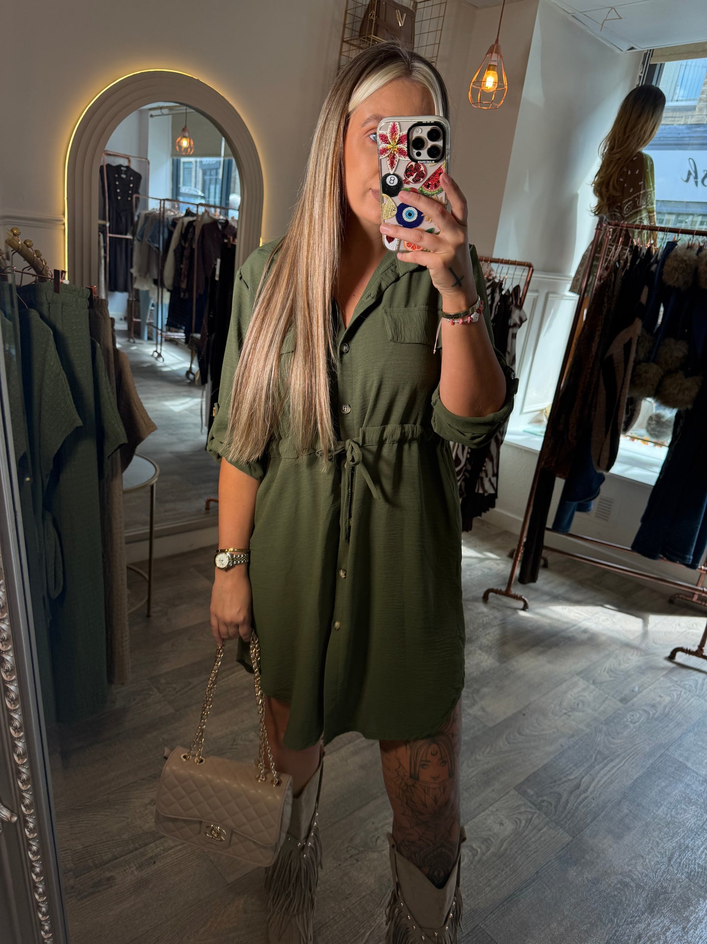 Tye Shirt Dress 2 Colours