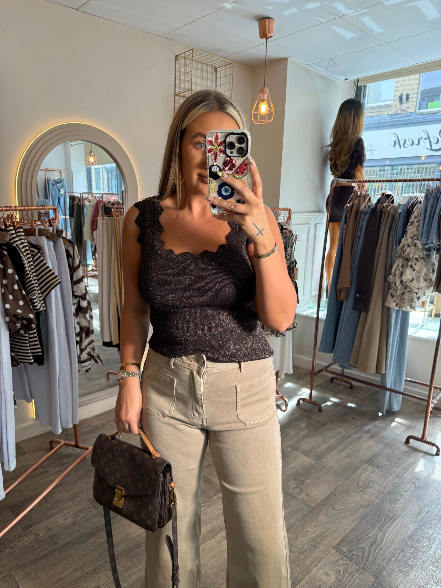 Tan Pocket Jeans