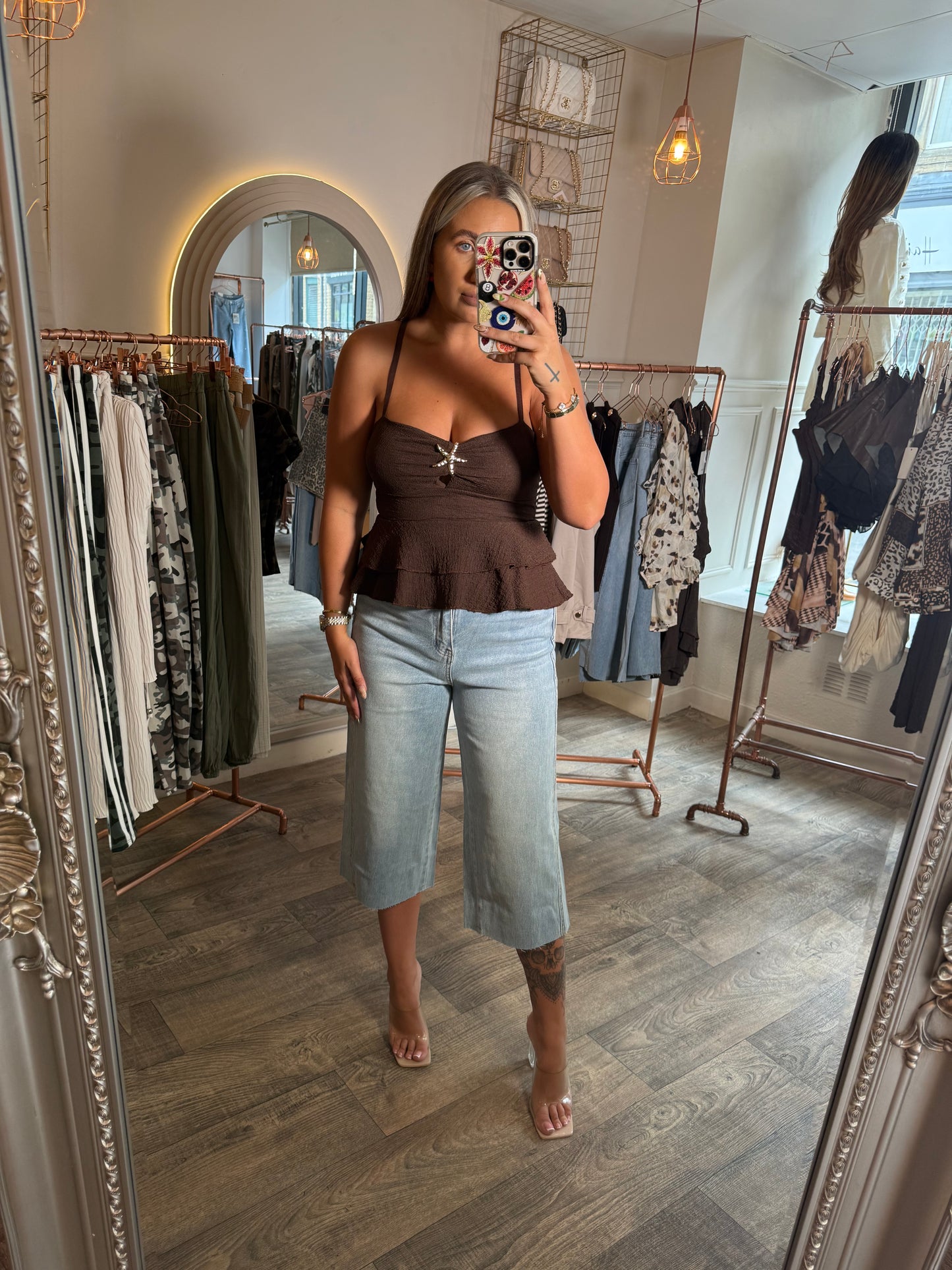 Denim 3/4 Jeans