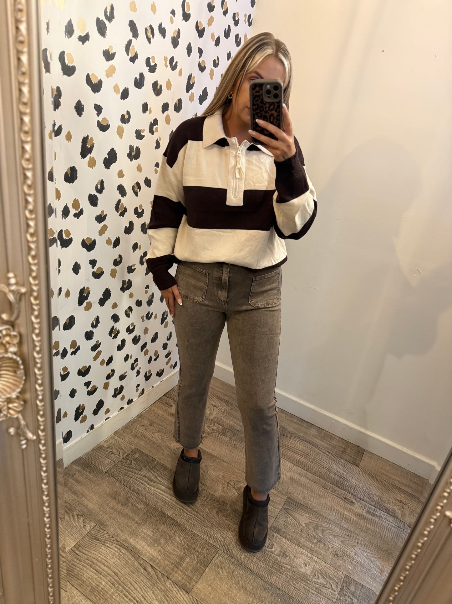 Brown Stripe Jumper