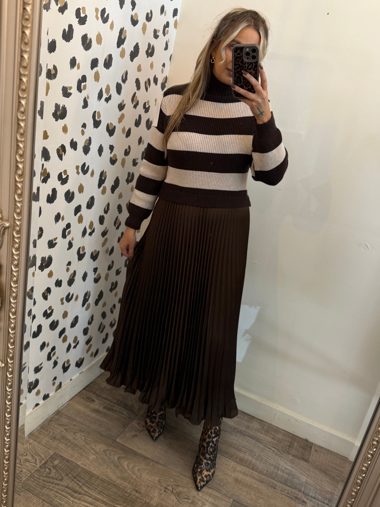 Brown Jumper Dress
