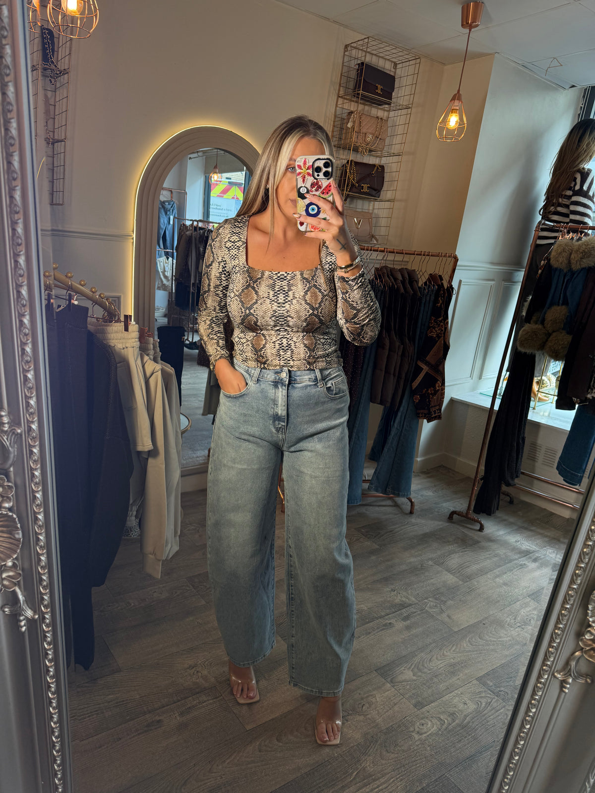 Snake Long Sleeve Top