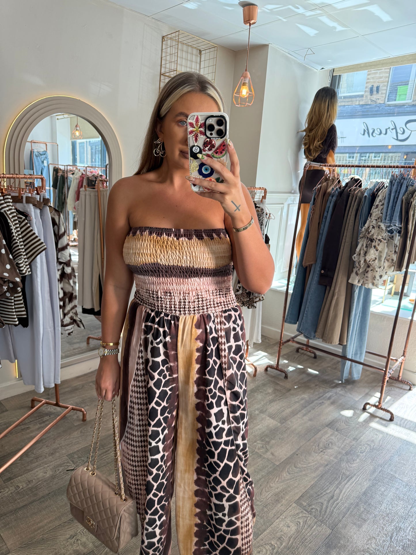 Giraffe Print Jumpsuit 2 Colours