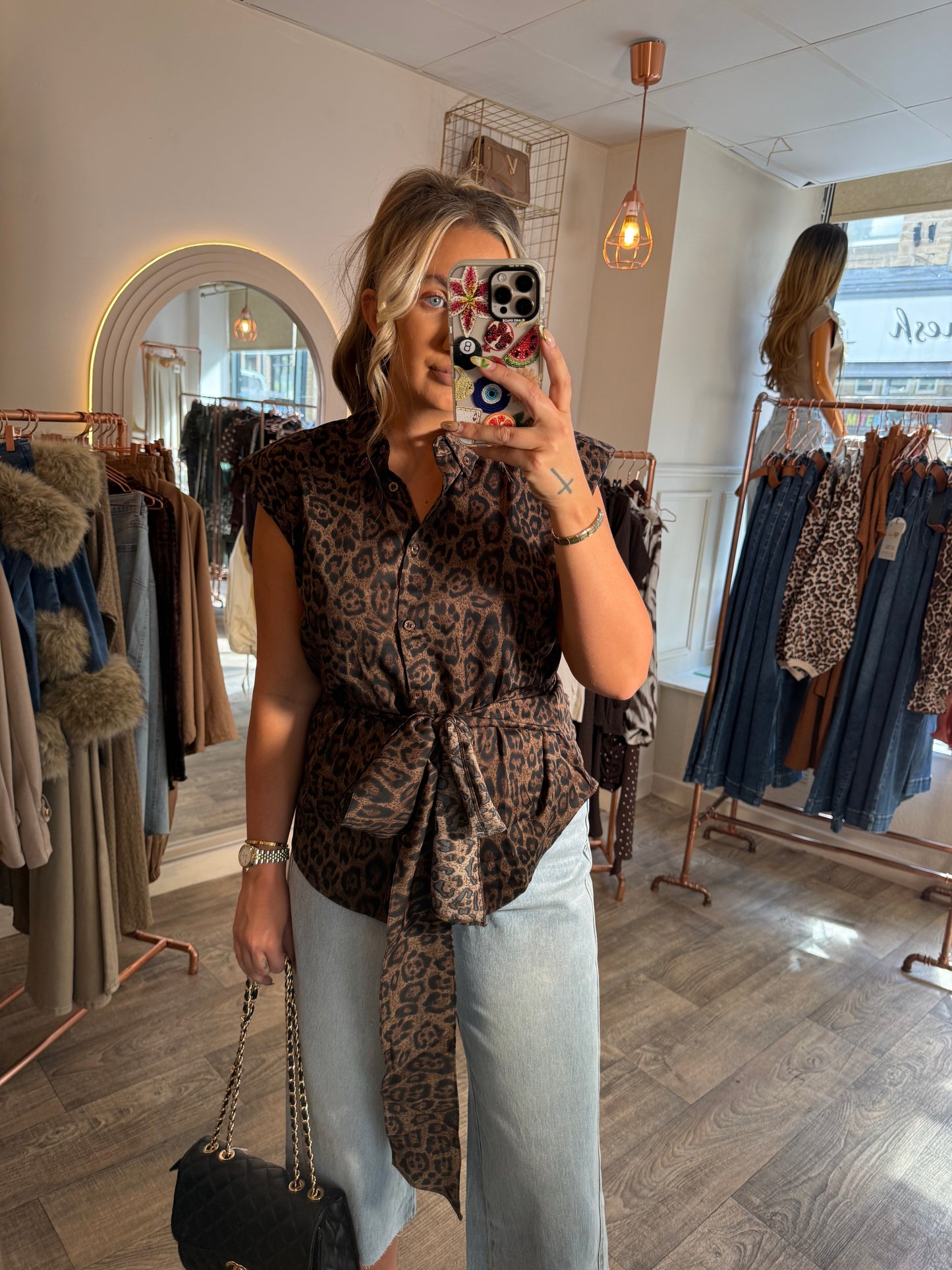 Leopard Wrap Shirt