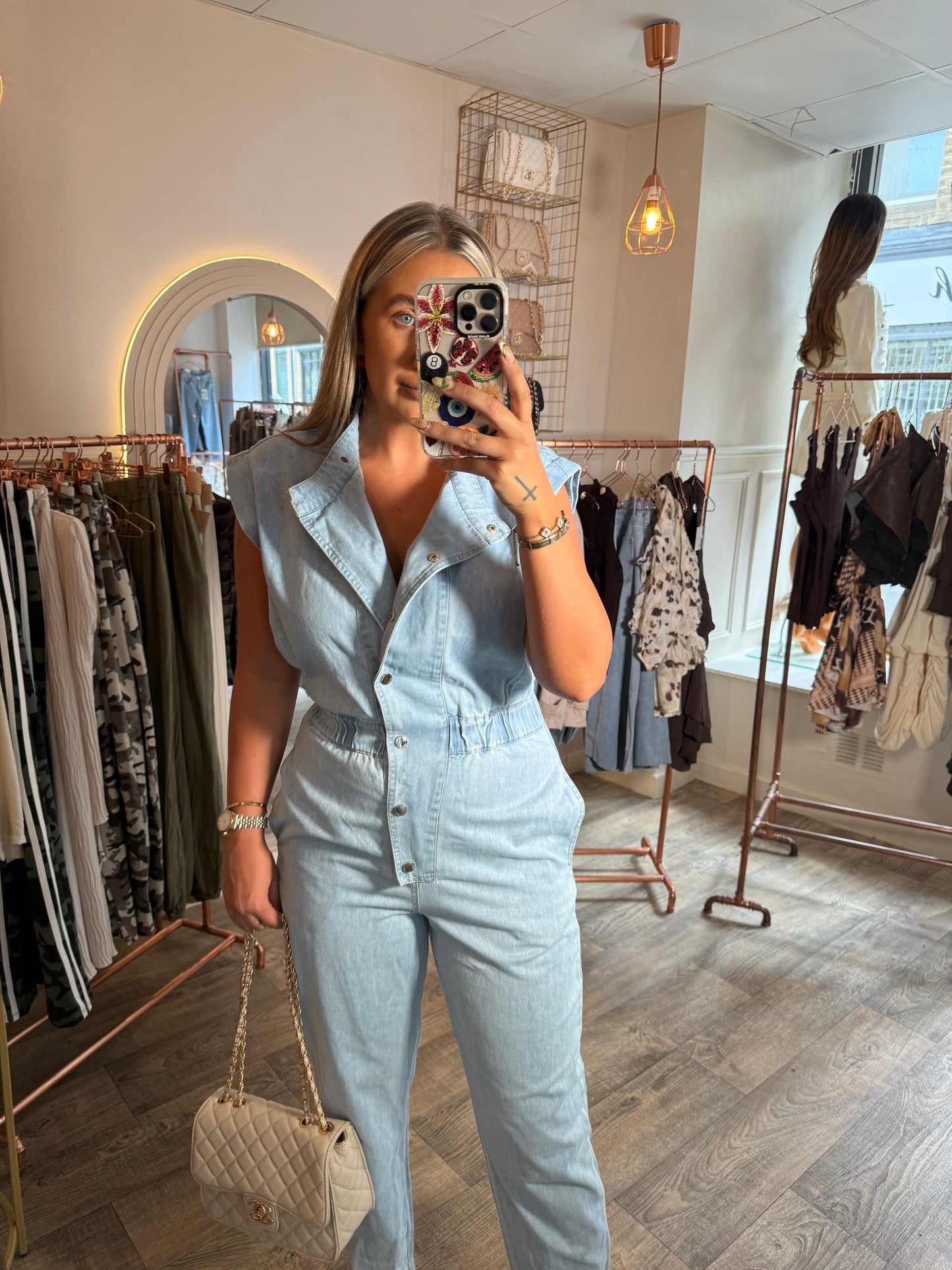Light Denim Jumpsuit