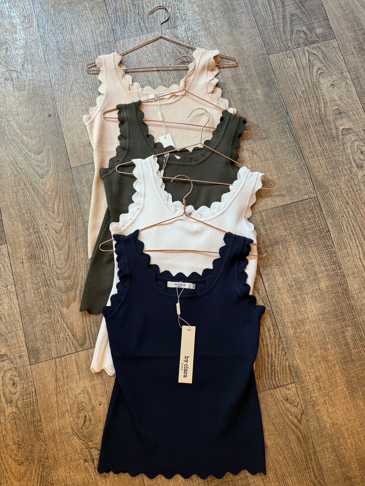 Crinkle Vests 4 Colours
