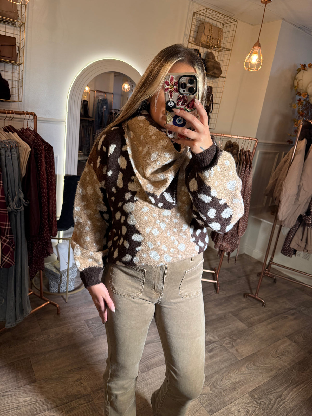 BAMBI Jumper With Detachable Bandana Scarf