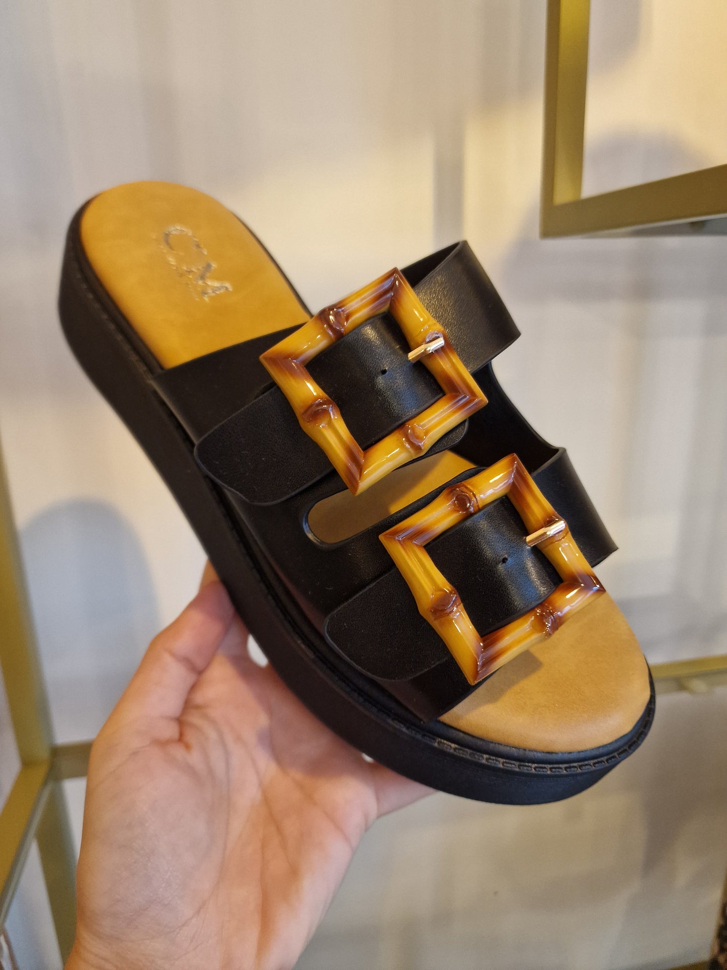 Chunky Buckle Sandals