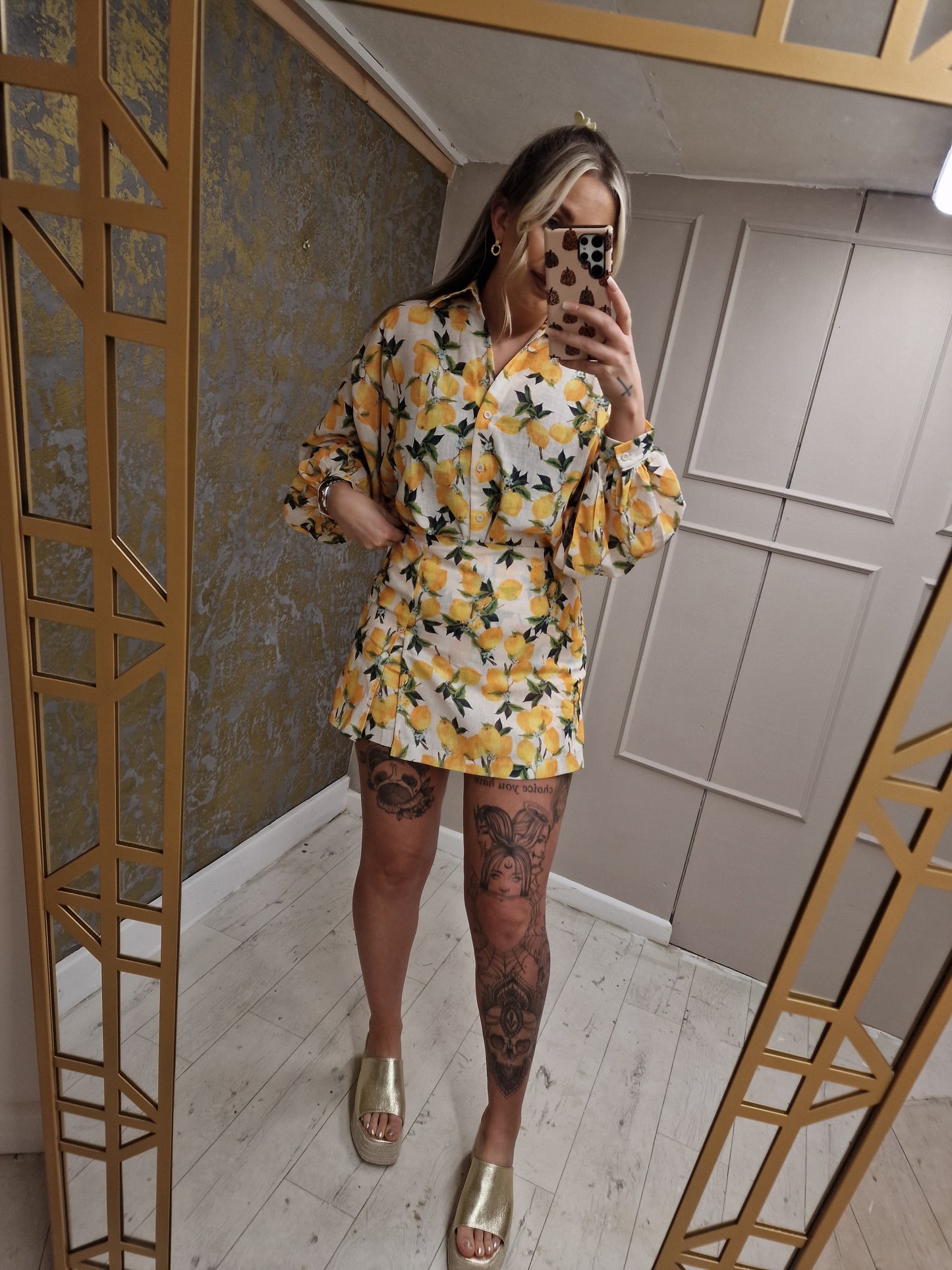Lemon Skort Set