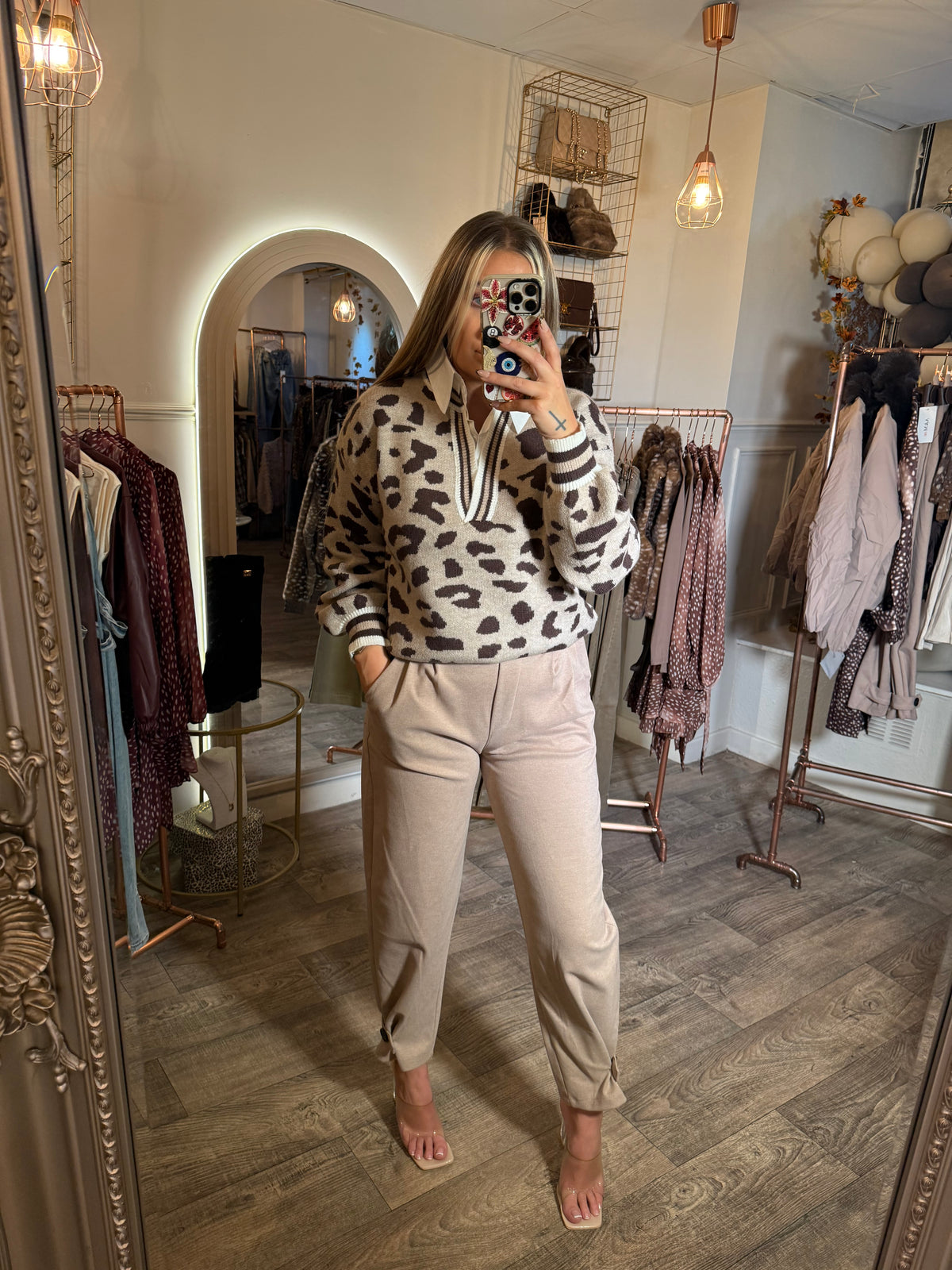 Leopard Shirt Jumper