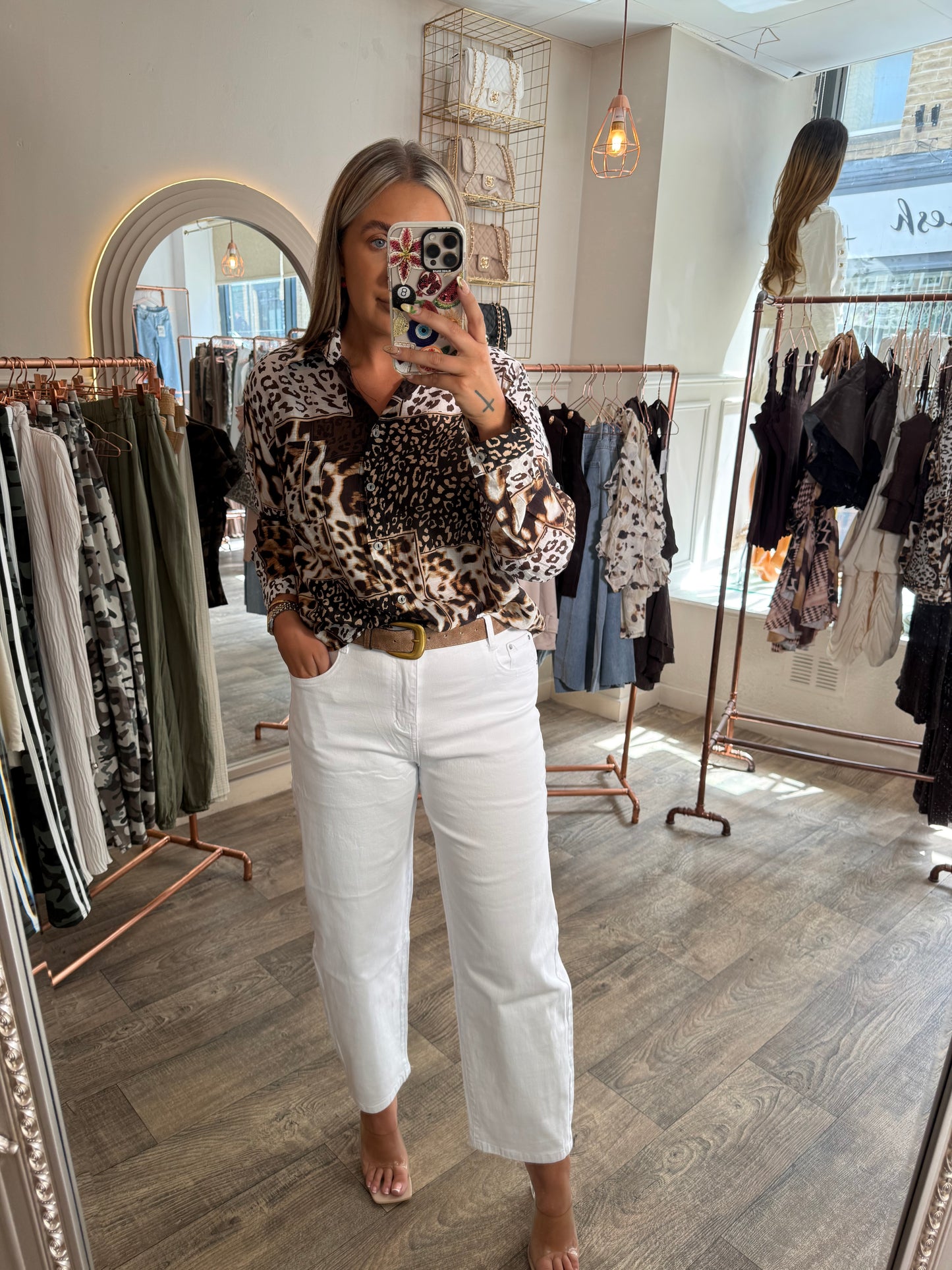 Leopard Patch Blouse