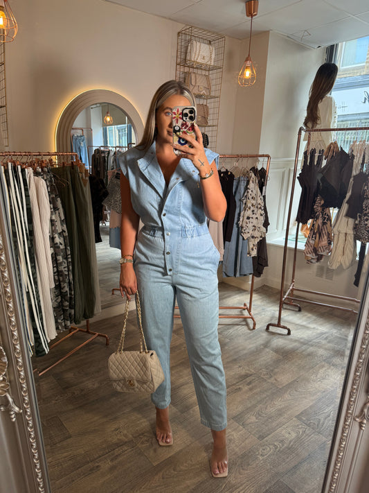 Light Denim Jumpsuit