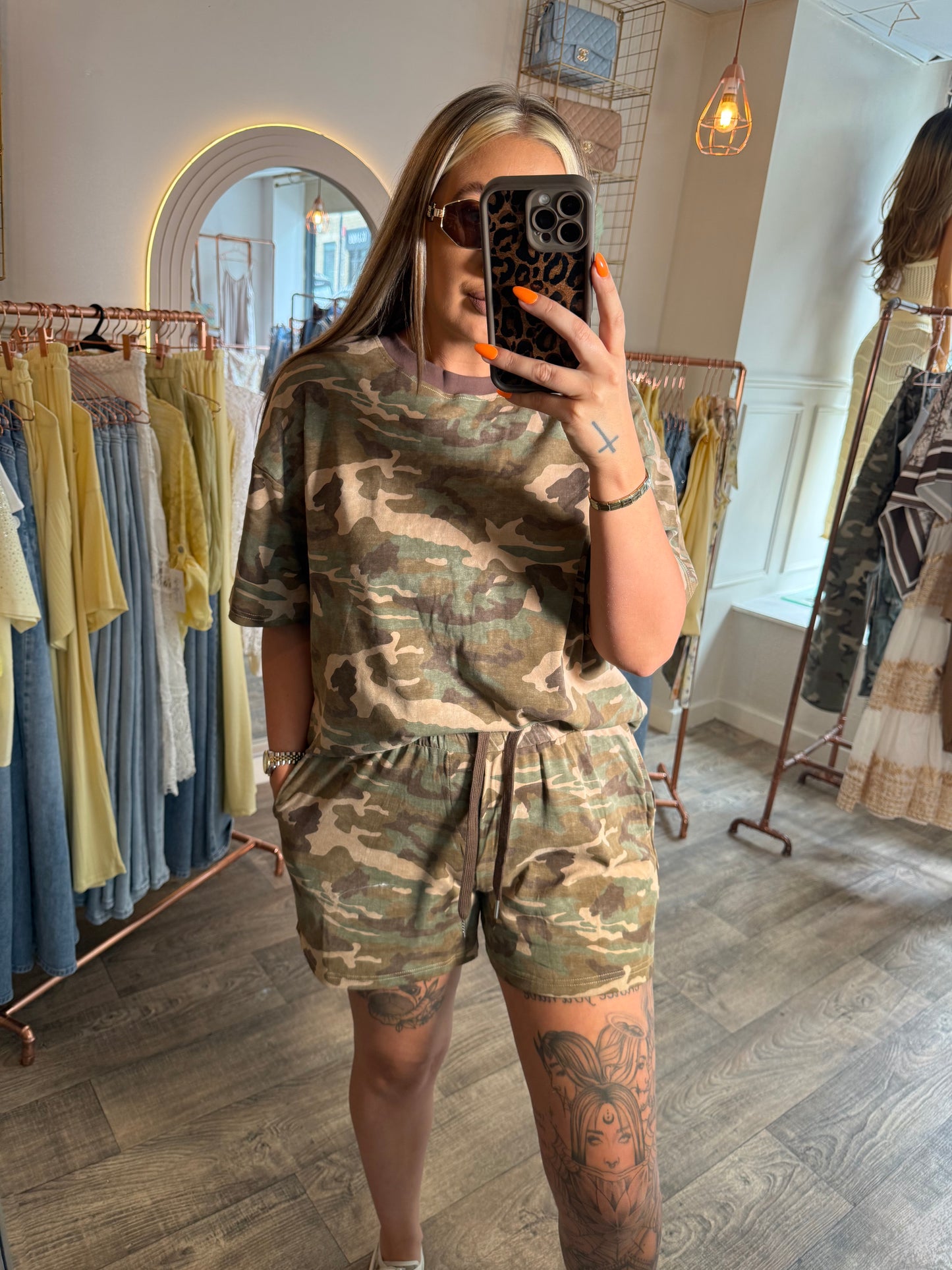 Camo Short Set