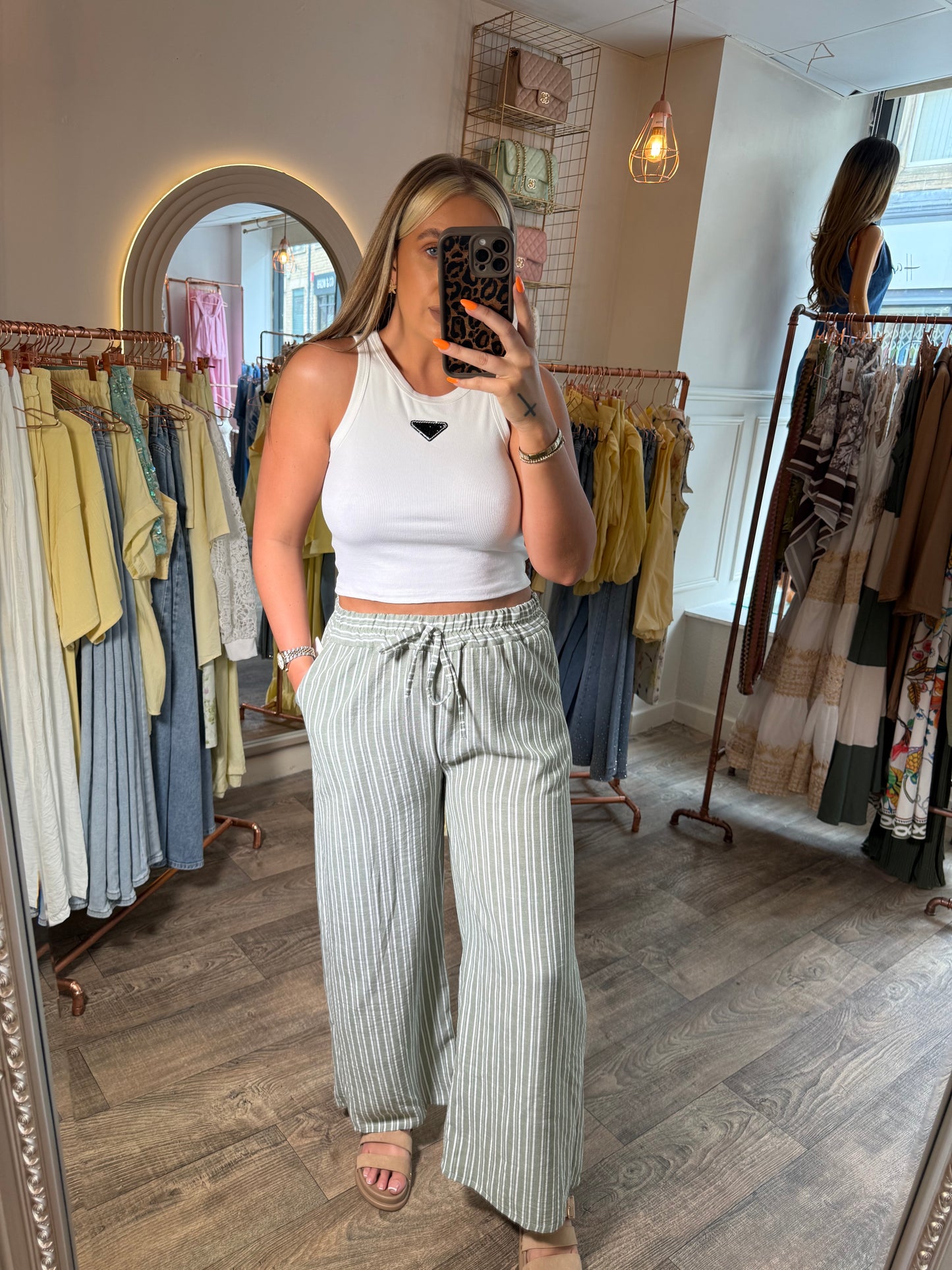 Stripe Linen Pants 2 Colours