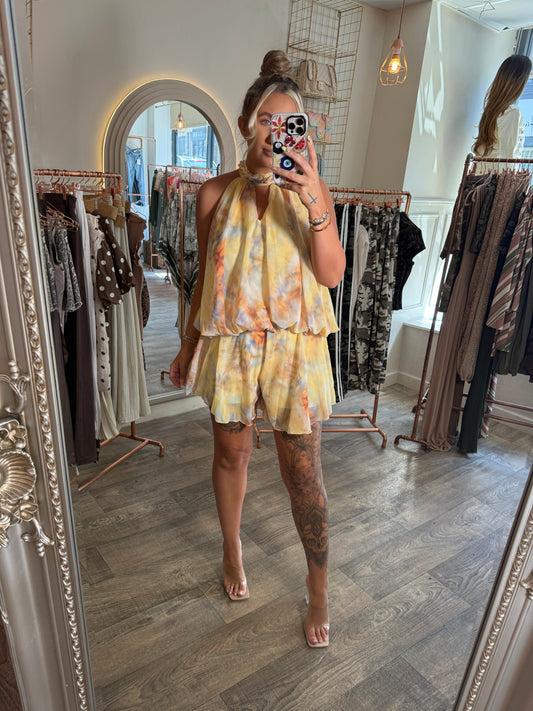 Sunlit Haze Playsuit