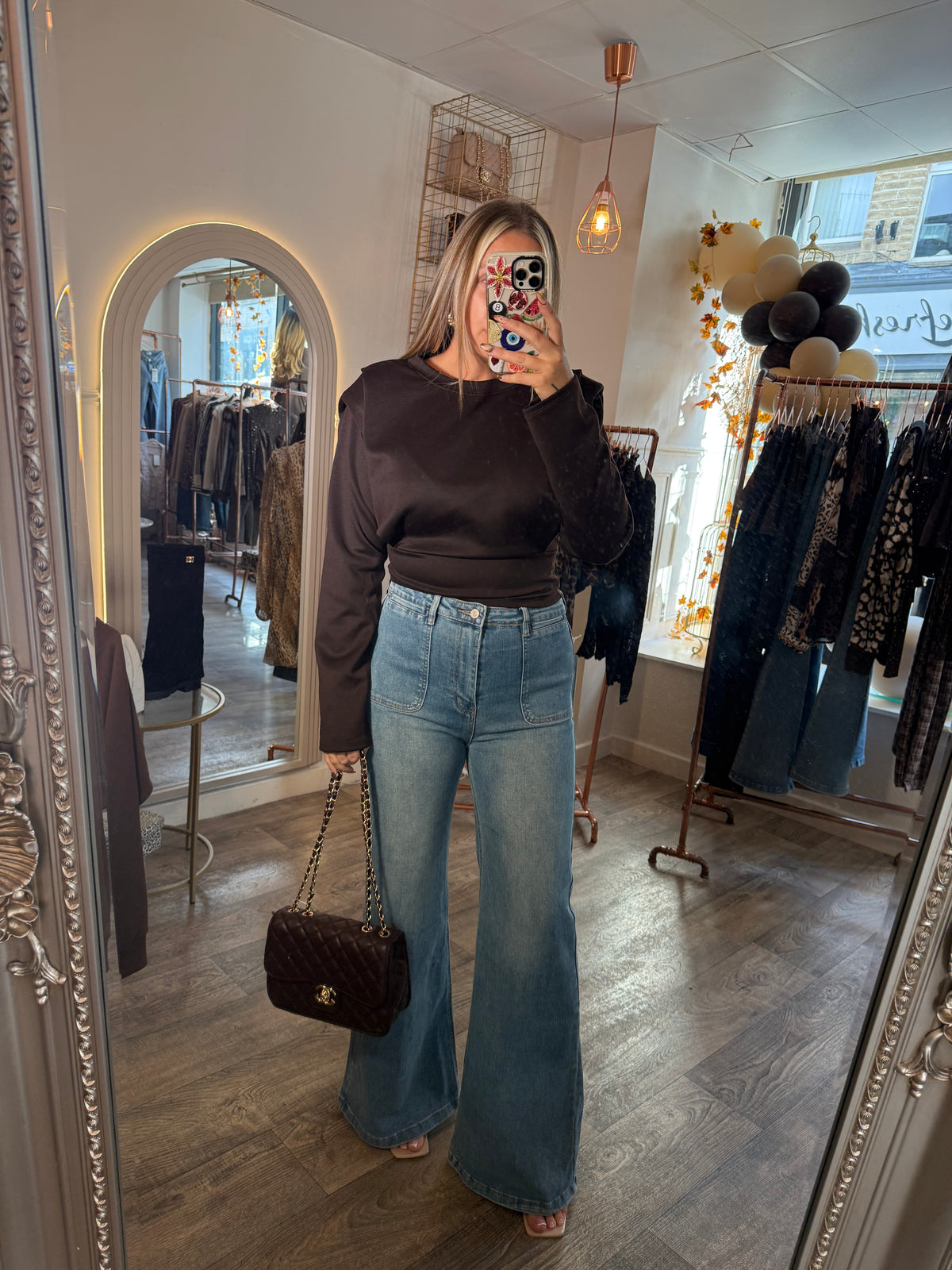 Padded Shoulder Jumper 2 Colours