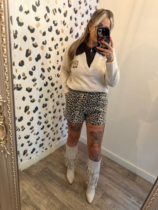 Zip up school jumper