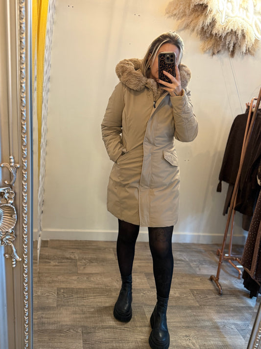Reversible Coat Beige