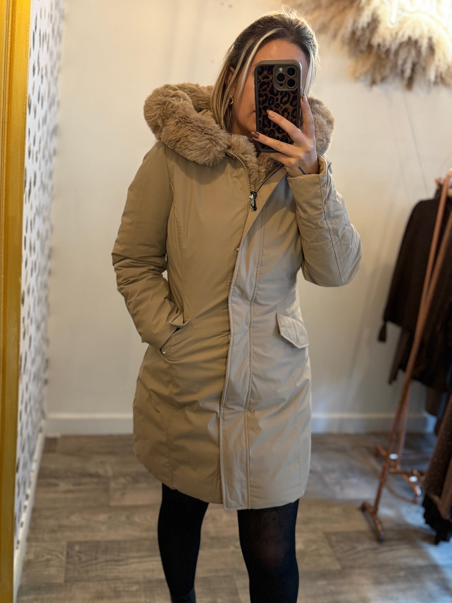 Reversible Coat Beige