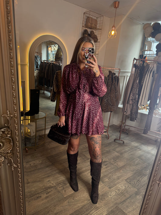 BAMBI Burgundy Dress