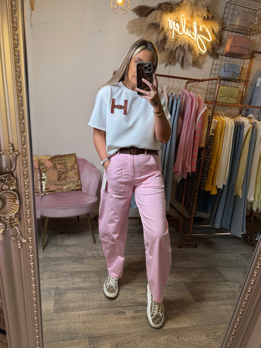 The H T-shirt in White