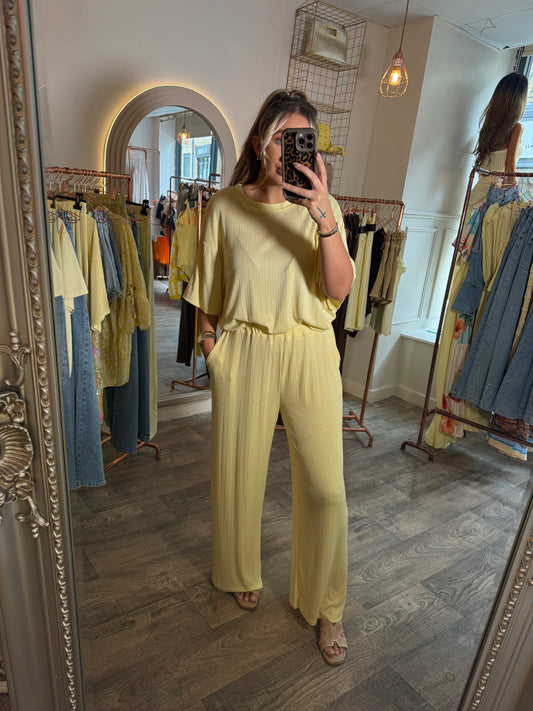 Ribbed Pant Set