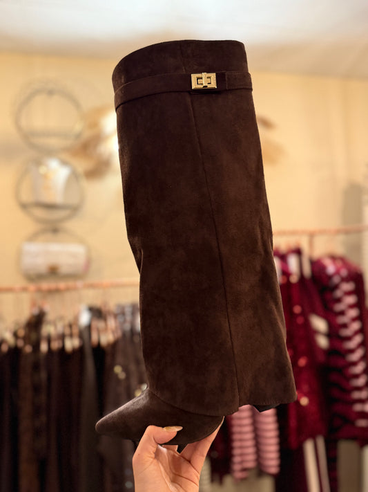 The CHLO Brown Suede Boots