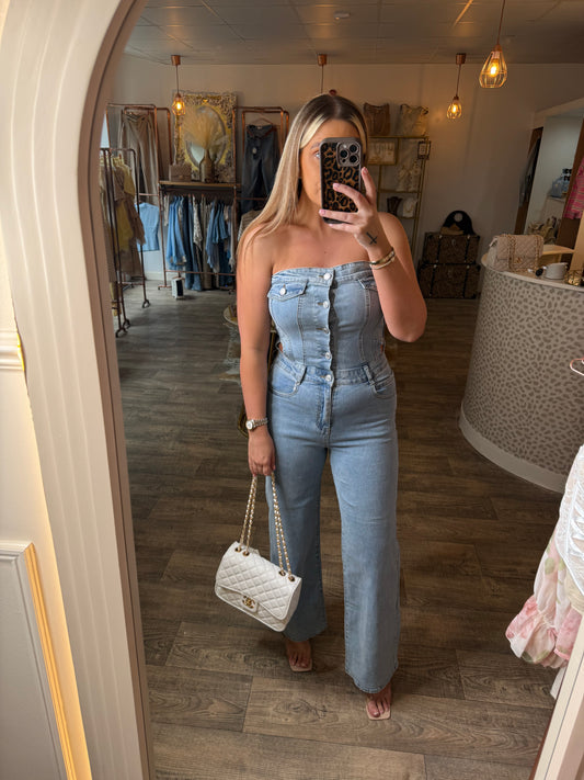 Boobtube Denim Jumpsuit