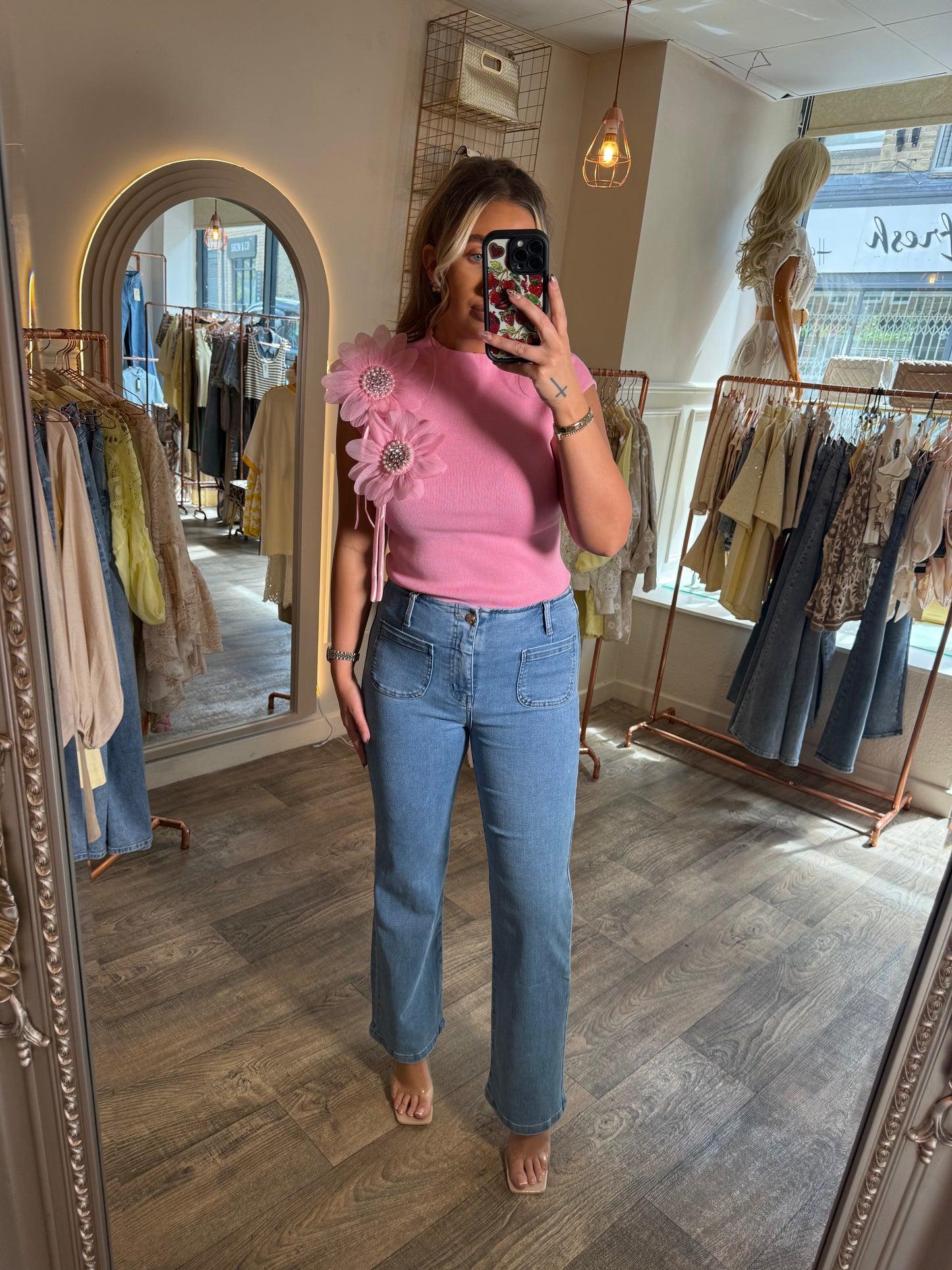 Pocket Denim Jeans