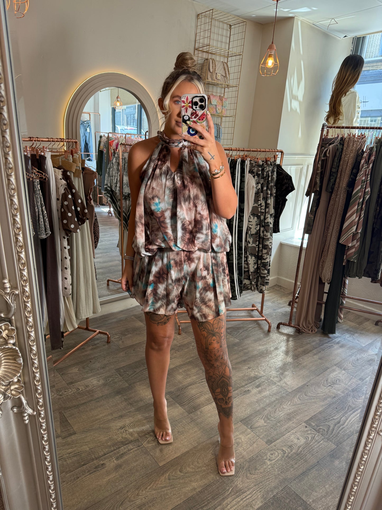 Earthy Tie Dye Playsuit