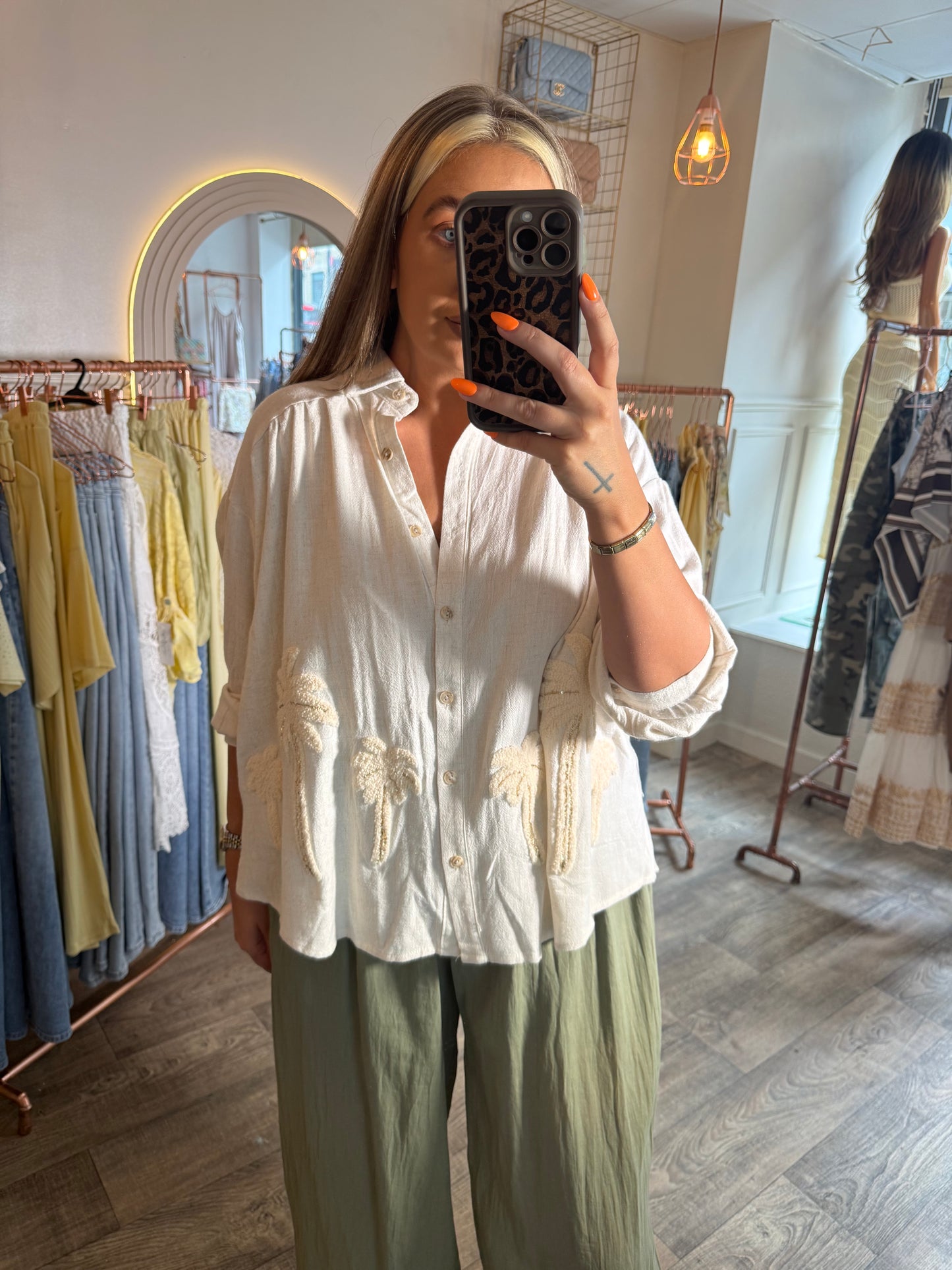 Palm Tree Blouse