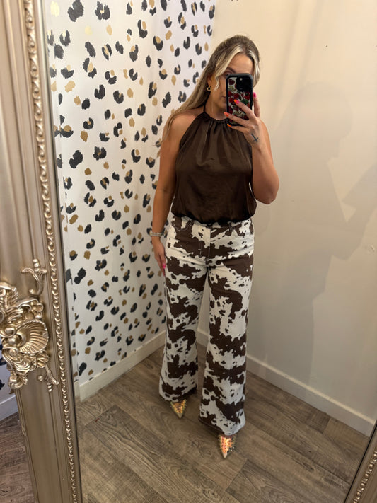 Cow Jeans in Brown