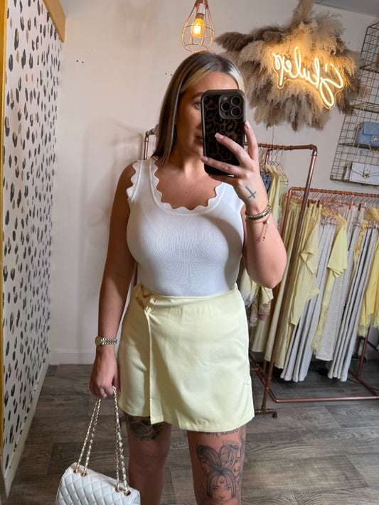 Wrap Skort with Gold Buckle 4 Colours