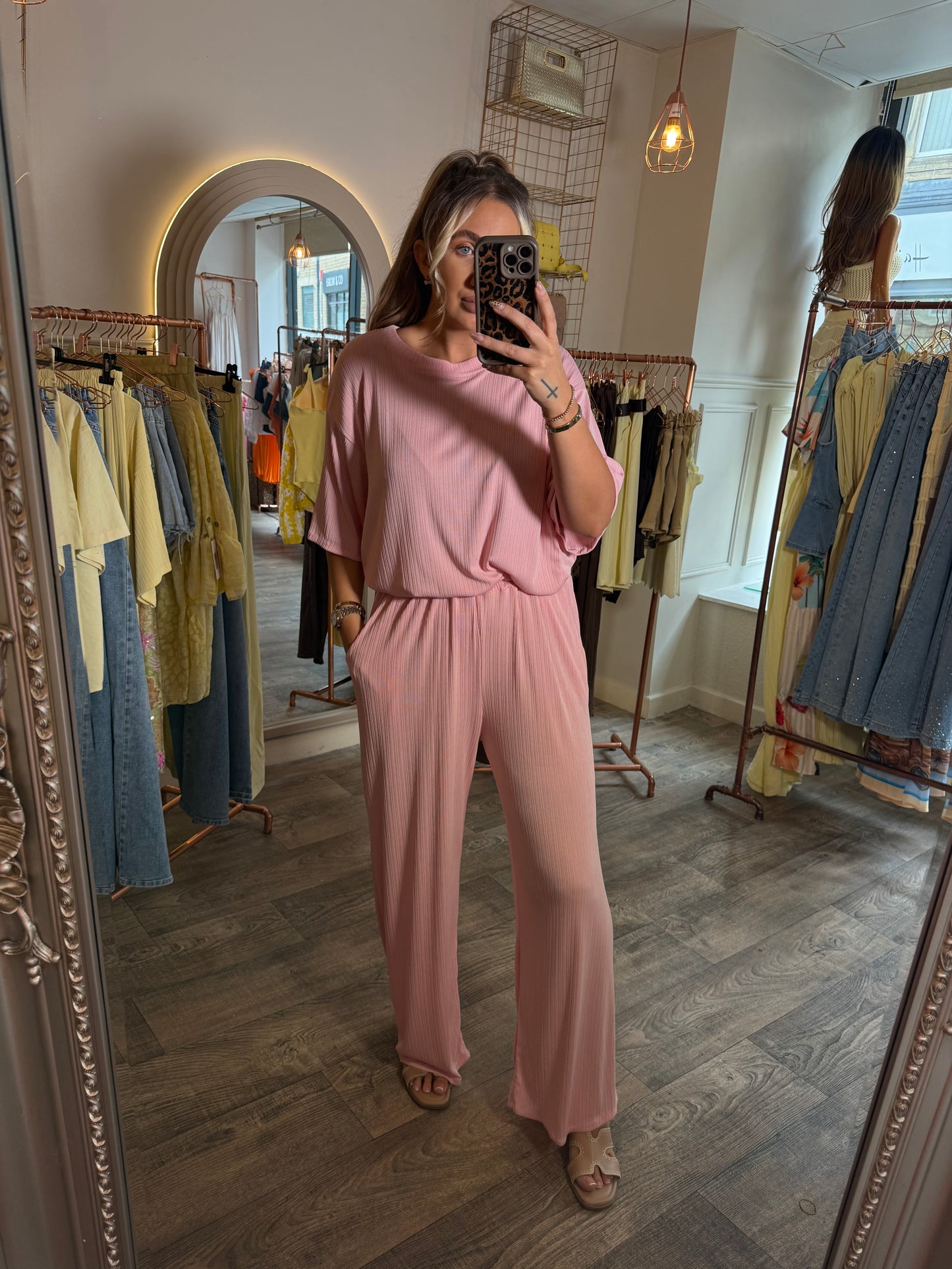 Ribbed Pant Set
