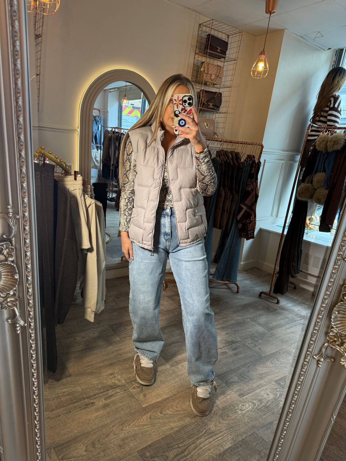 Beige Puffa Gilet