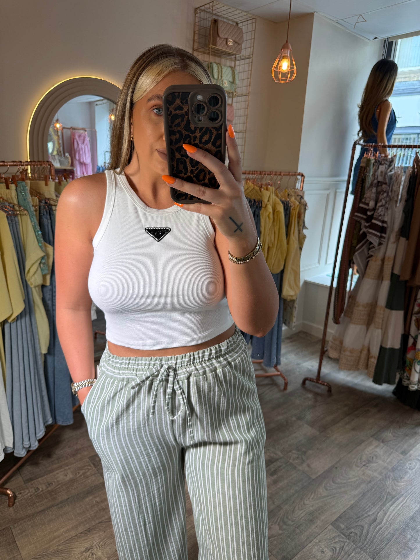 Stripe Linen Pants 2 Colours