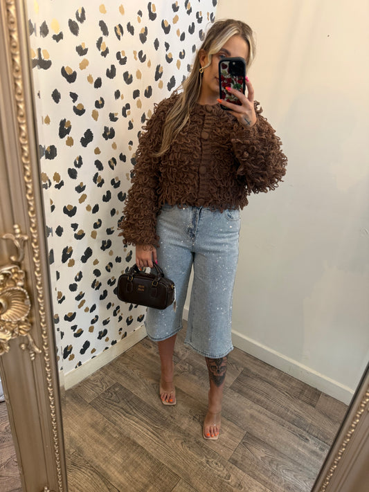 Chocolate Tassel cardigan
