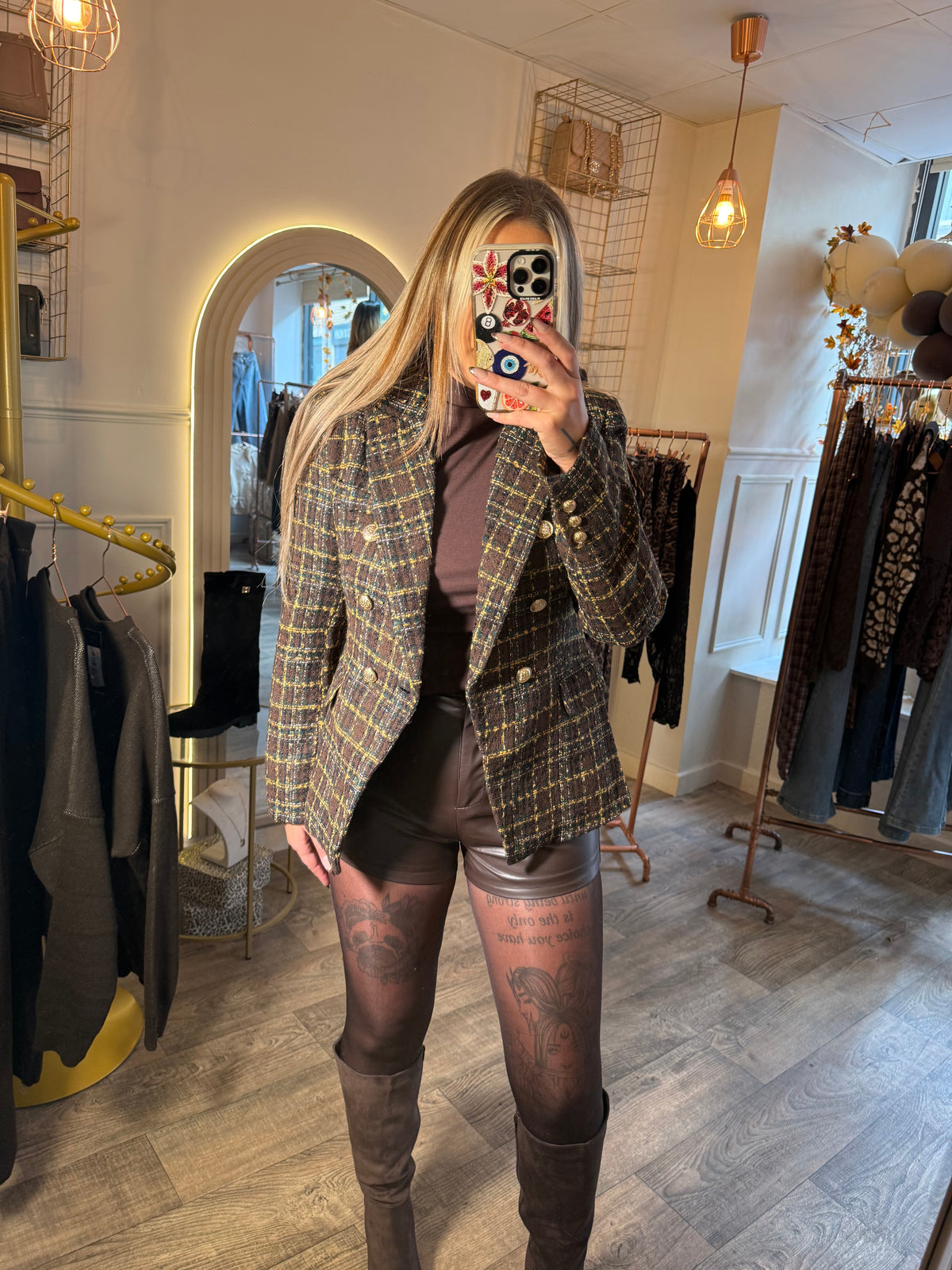 Brown Tweed Blazer