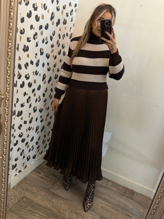 Brown Jumper Dress