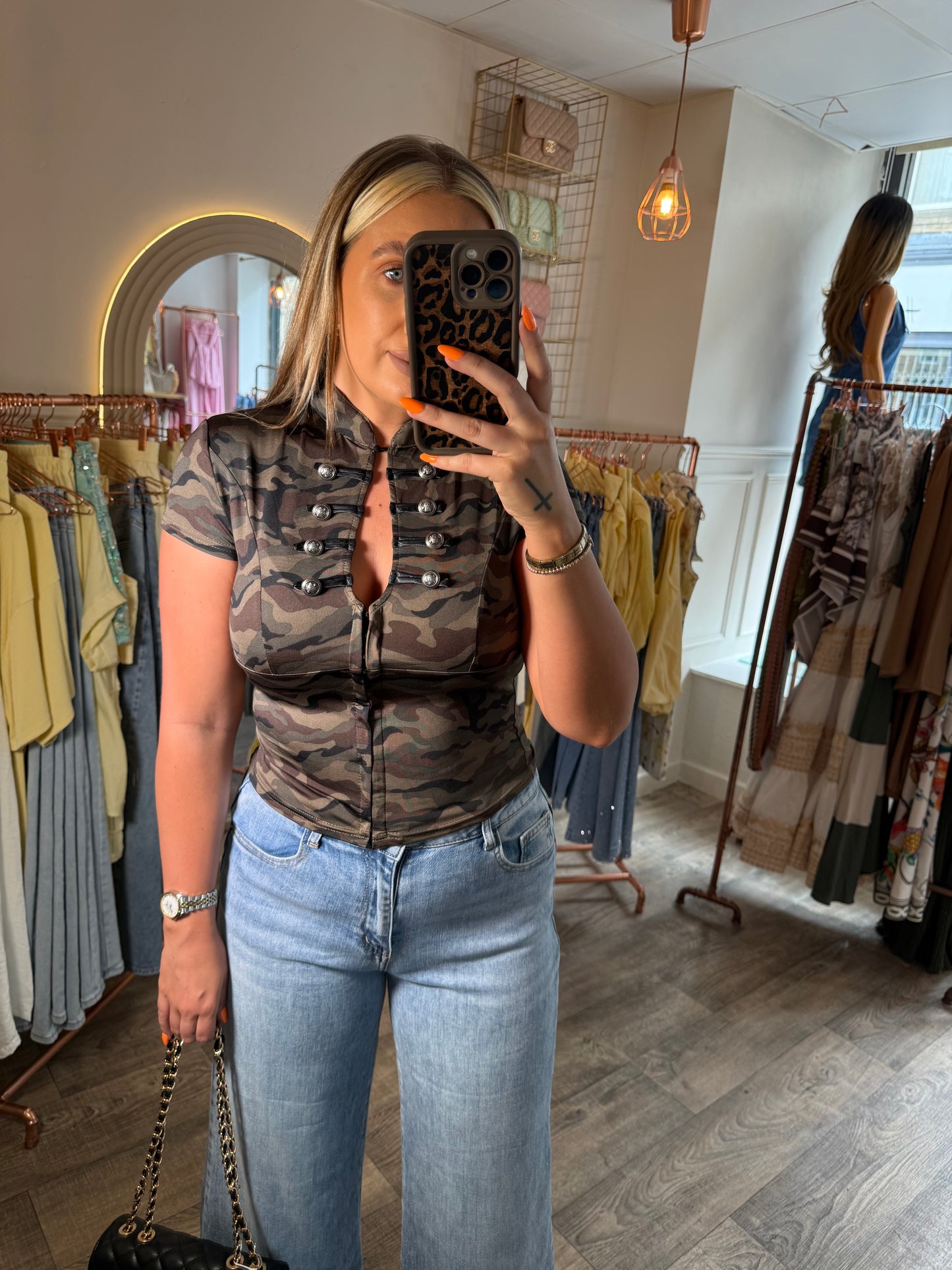 Camo Military Top