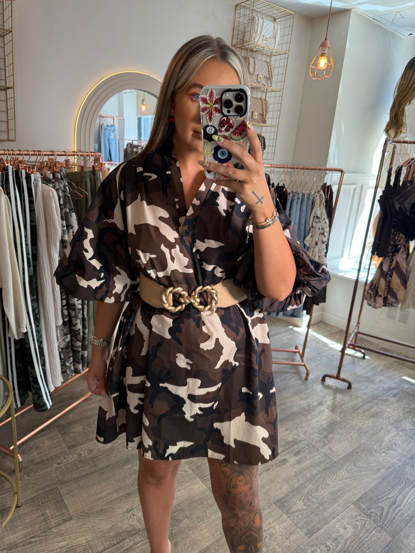 Camo Poof Dress