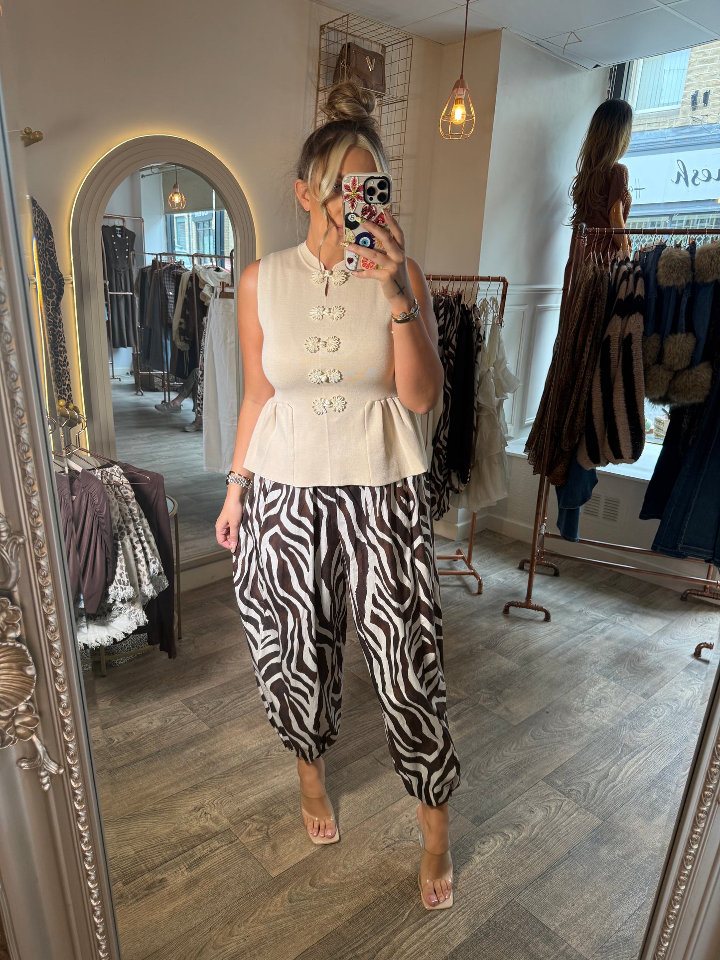Peplum waistcoat Jumper